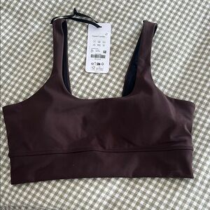 Varley free soft Women's Brown Sports Bra